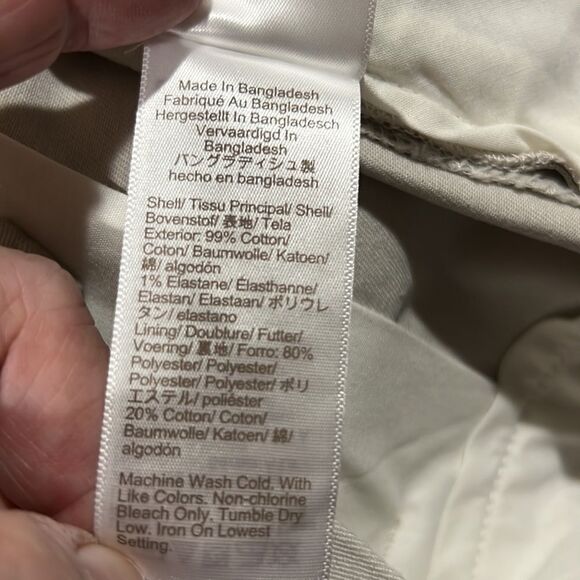 J. Crew Factory 9" Flex Chino Shorts in Stone khaki NWT size 34 - Picture 10 of 15